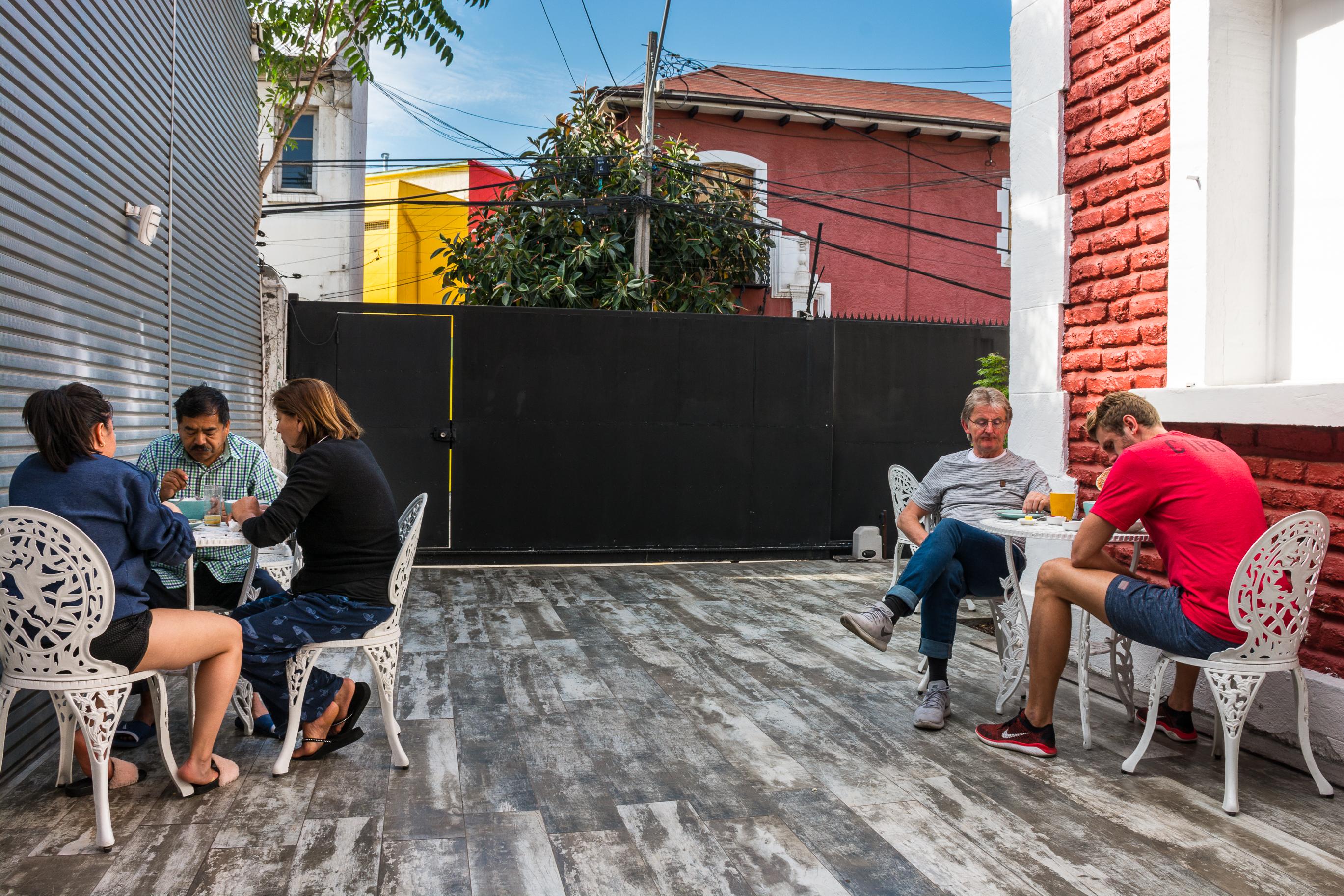 Hostal Casa Aborigen Santiago Buitenkant foto