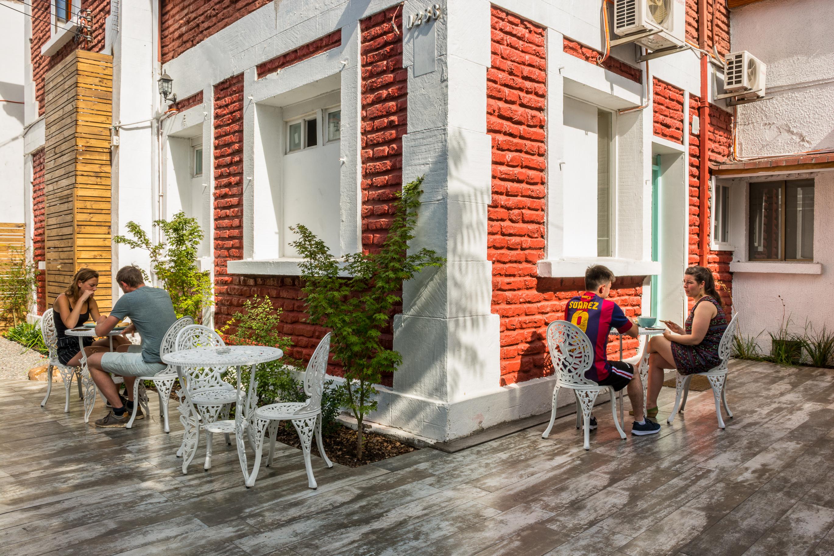Hostal Casa Aborigen Santiago Buitenkant foto
